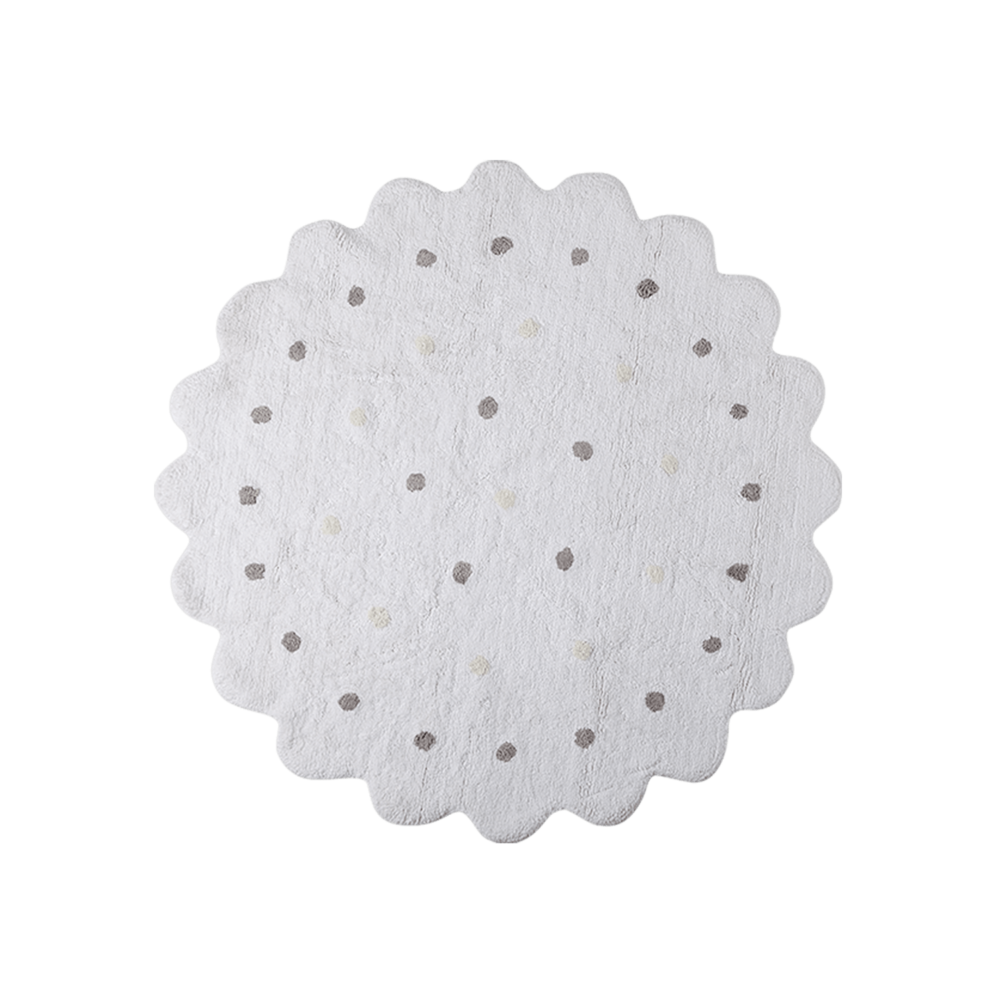 Alfombra Galletita Blanca Ø 140 Cm