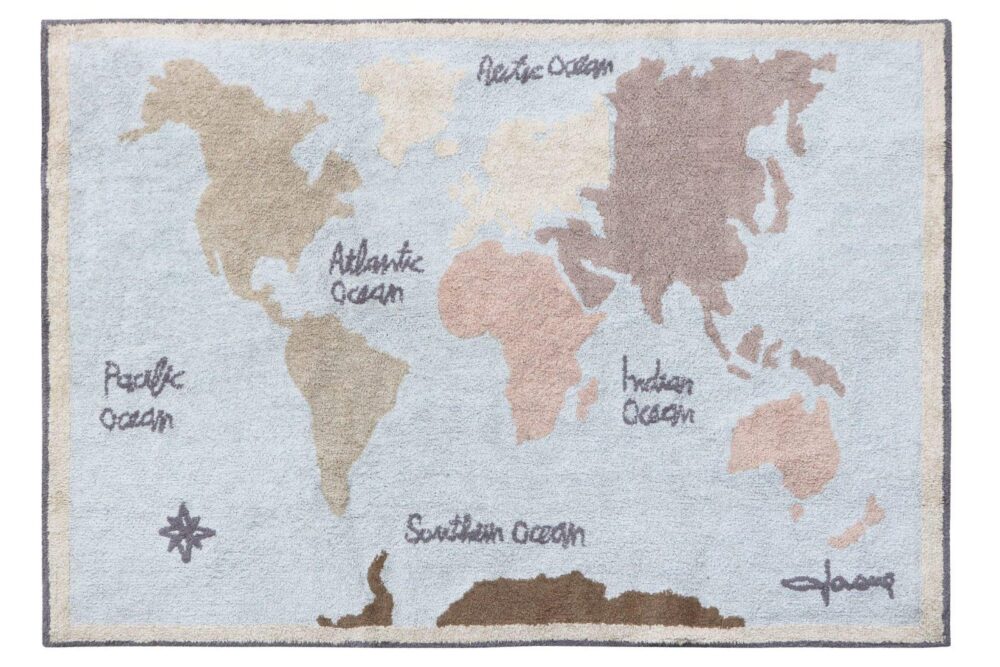 Alfombra Lorena Canals Mapa Vintage 140 x 200 cm