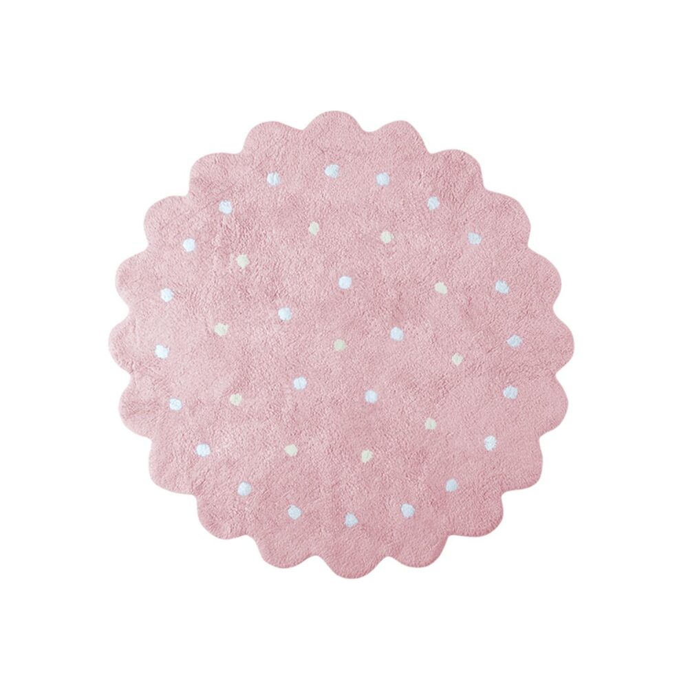 Alfombra Lorena Canals Little Biscuit Rosa Ø140 Cm