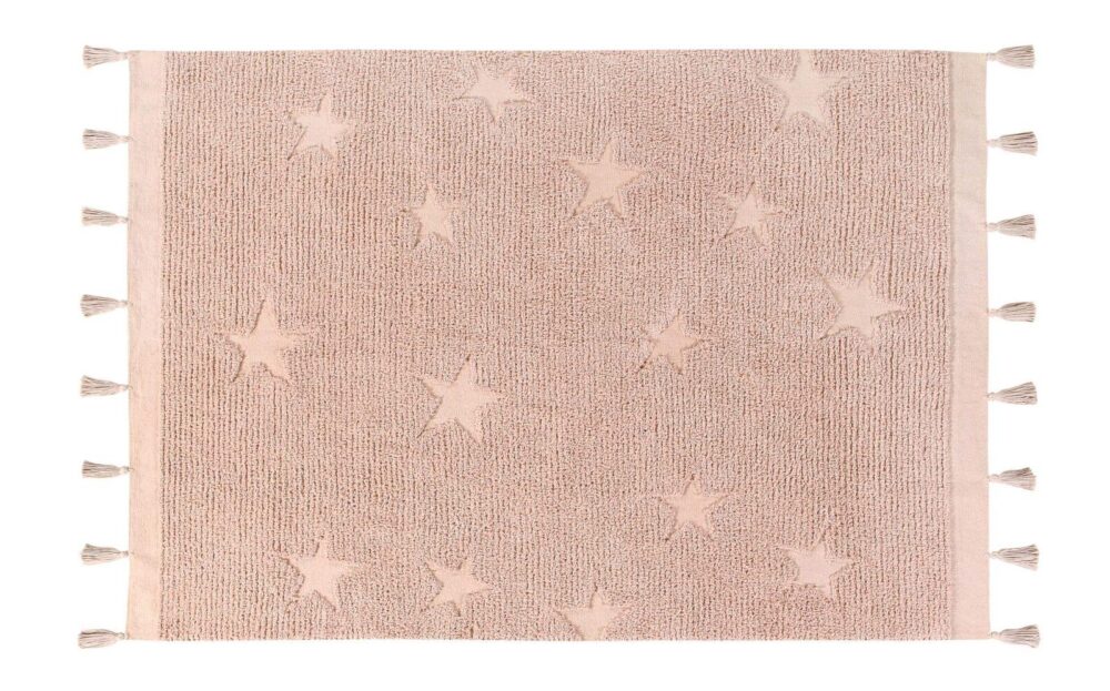 Alfombra Lorena Canals Hippy Stars Vintage Nude 120 x 175 Cm