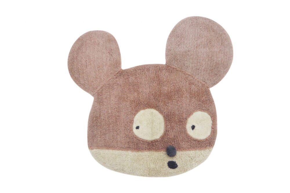 Alfombra de lana Lorena Canals Miss Mighty Mouse 100x120 cm