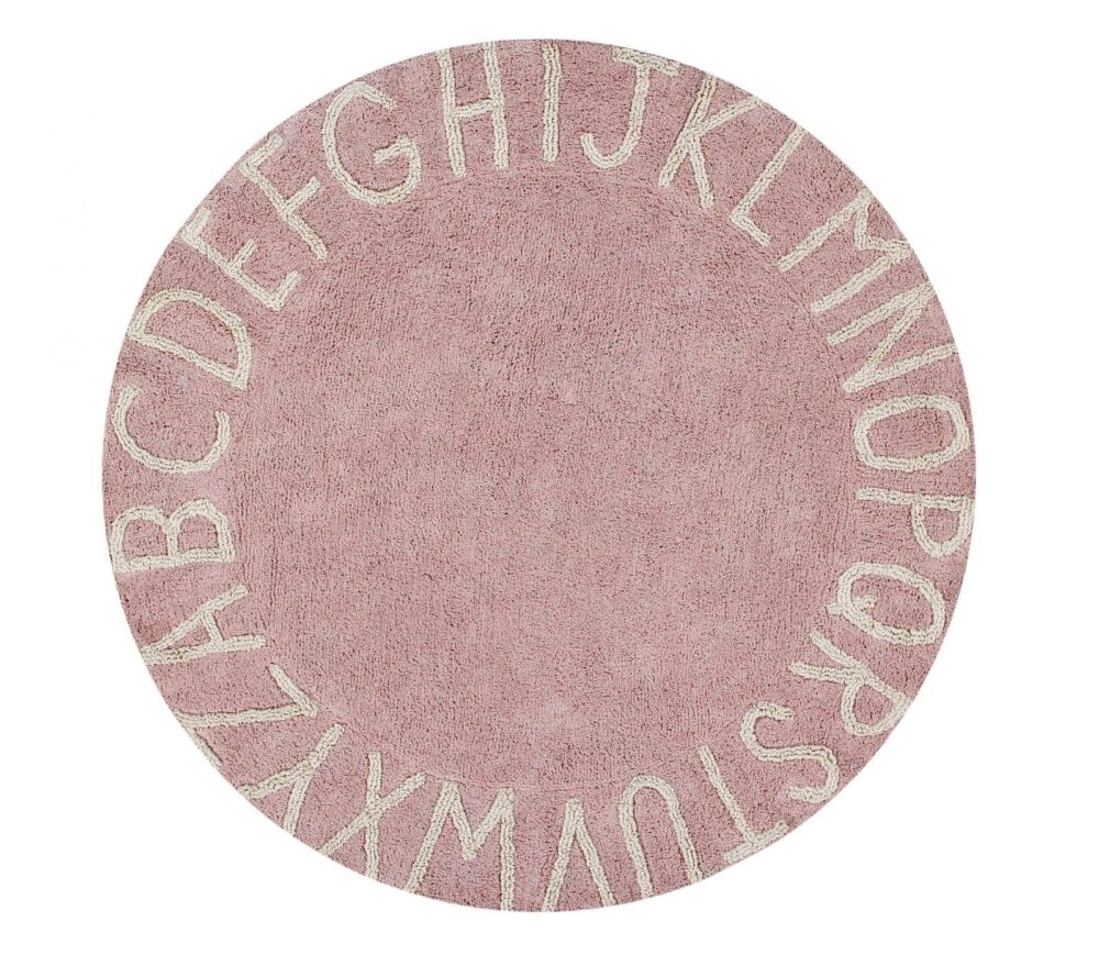 Alfombra Lorena Canals Redonda ABC Vintage Nude-Natural Ø150