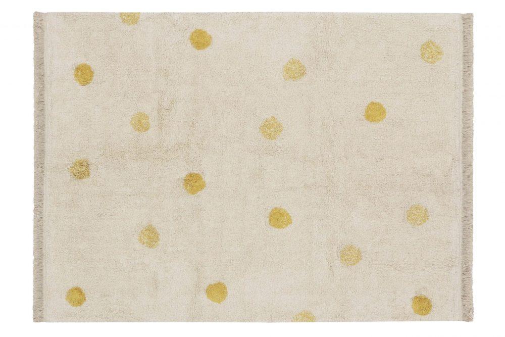 Alfombra Hippy Dots Miel Natural 120 X 160 cm