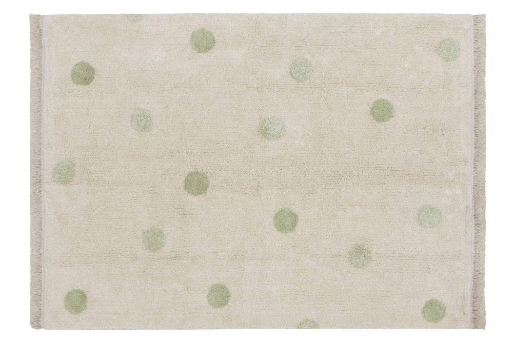 Alfombra Hippy Dots Natural Oliva 120 X 160 см