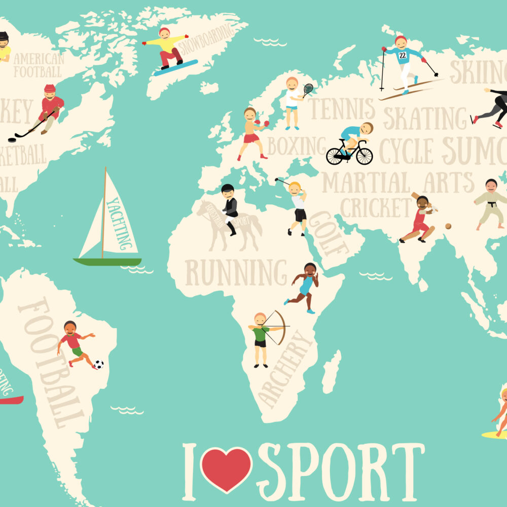 Mapa "Me encantan los deportes"