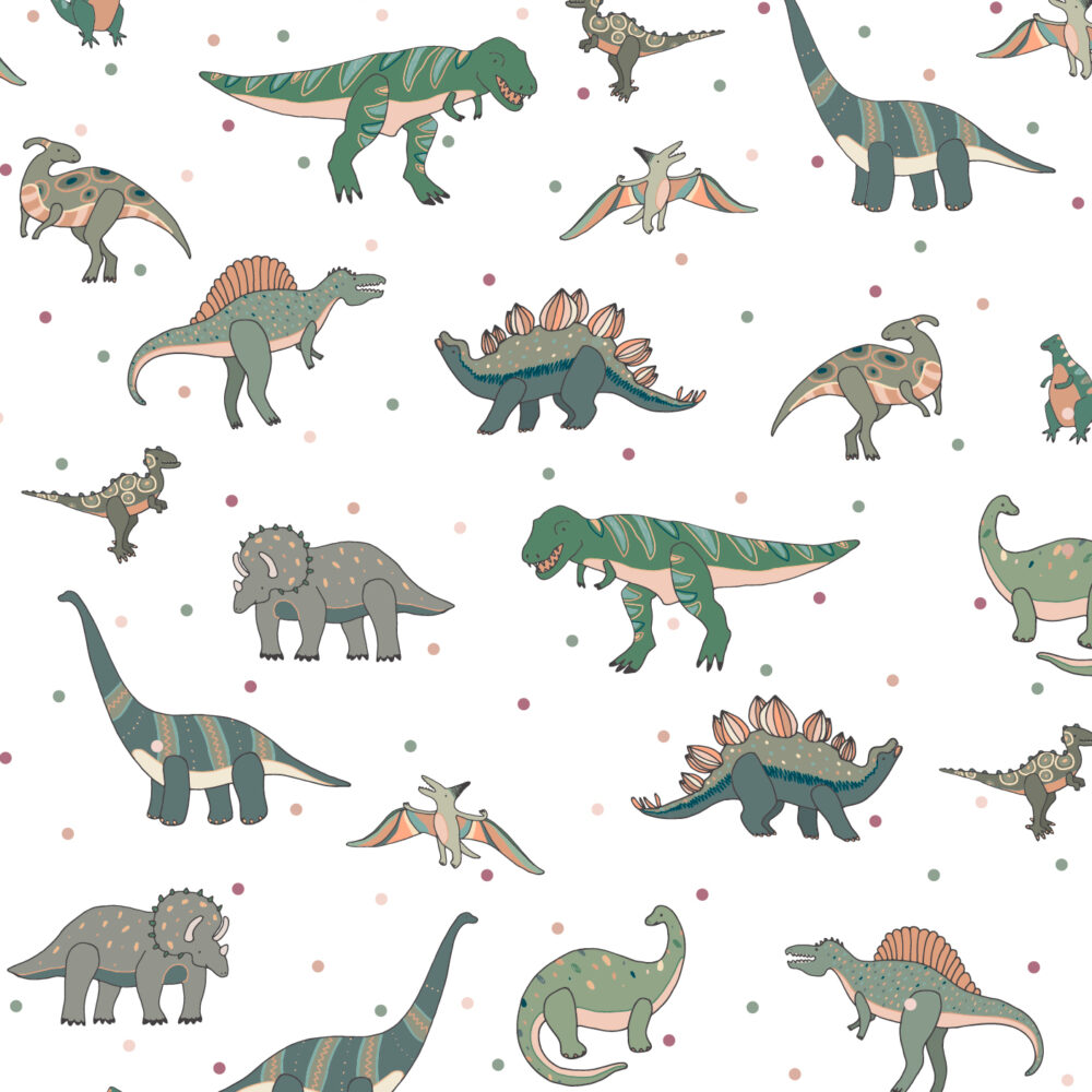Dinosaurios con guisantes
