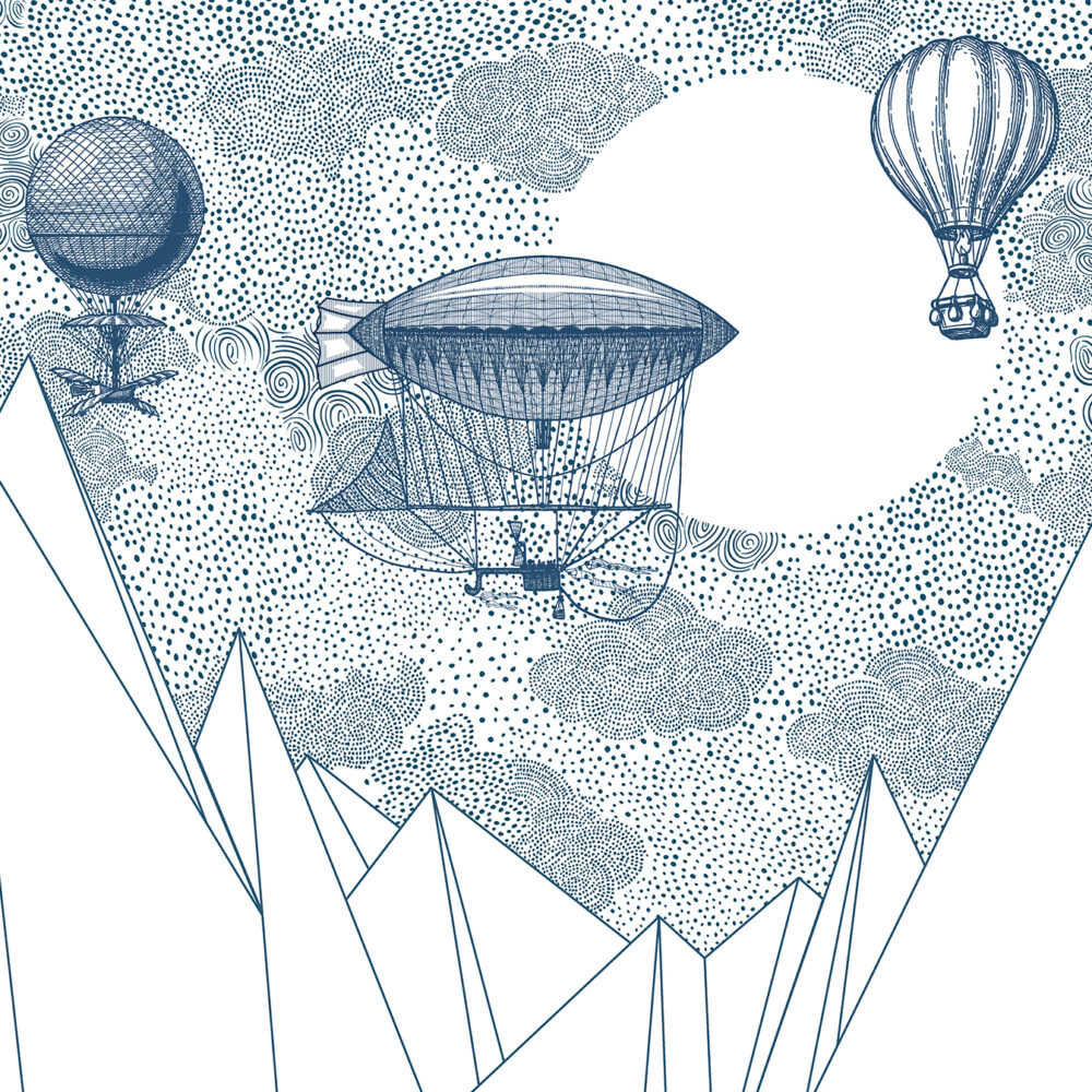 Dirigible azul